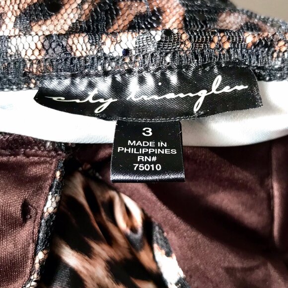 City Triangles Leopard Lace Dress - Picture 5 of 7